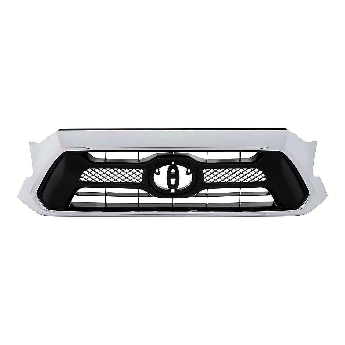 2012-2015 Toyota Tacoma Grille Matte-Dark Gray With Chrome Mldg Sr5 – Front View (TO1200351)