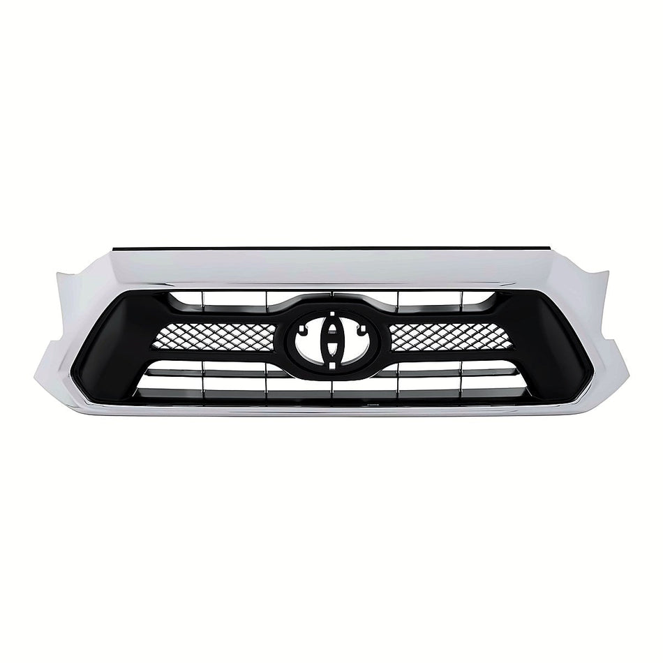 2012-2015 Toyota Tacoma Grille Matte-Dark Gray With Chrome Mldg Sr5 – Front View (TO1200351)