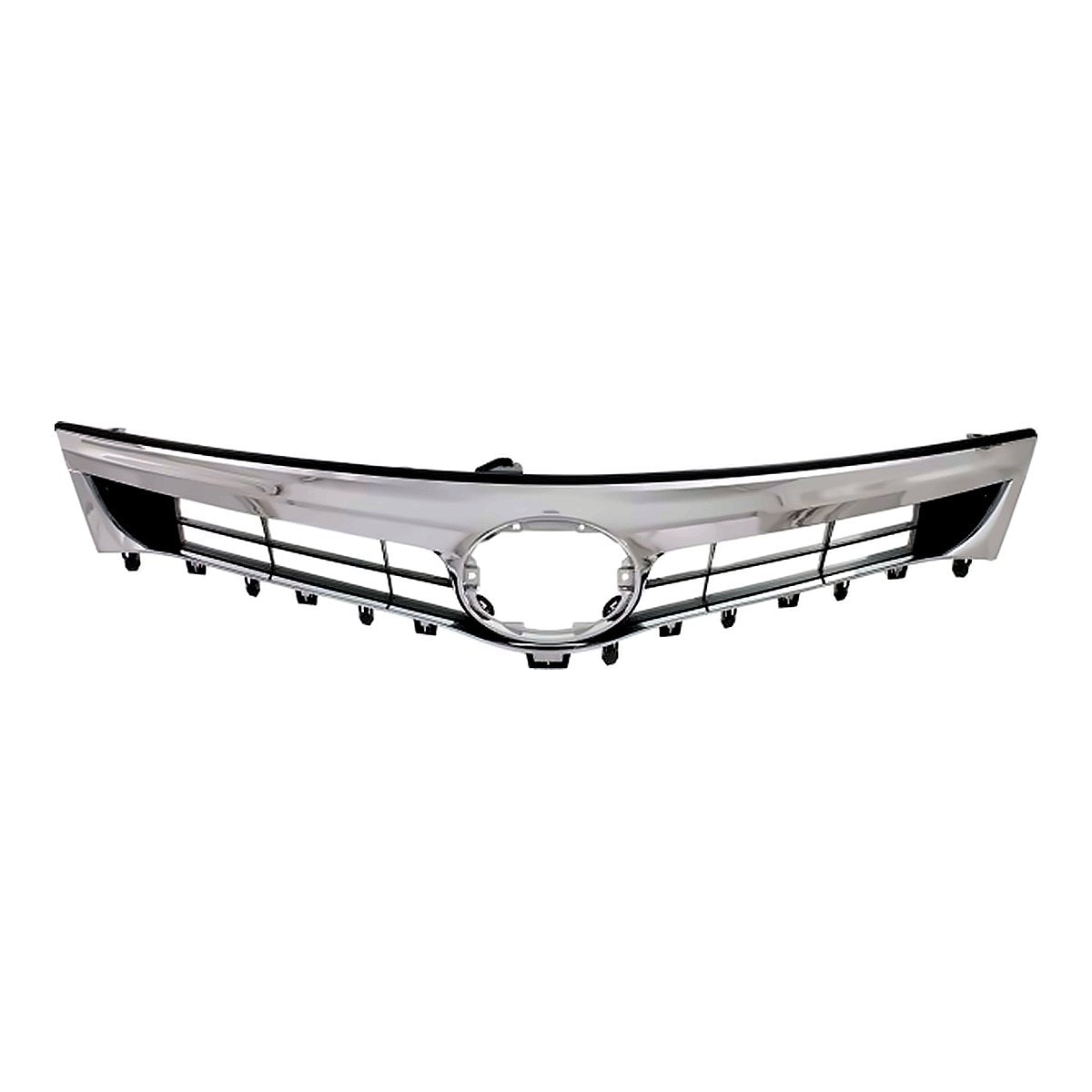2013-2015 Toyota Avalon Grille Matte-Black With Chrome Mldg Without Pre-Collision Without Emblem – Front View (TO1200357)