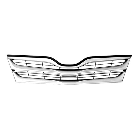 2013-2016 Toyota Venza Grille Painted Silver/Black – Front View (TO1200359)