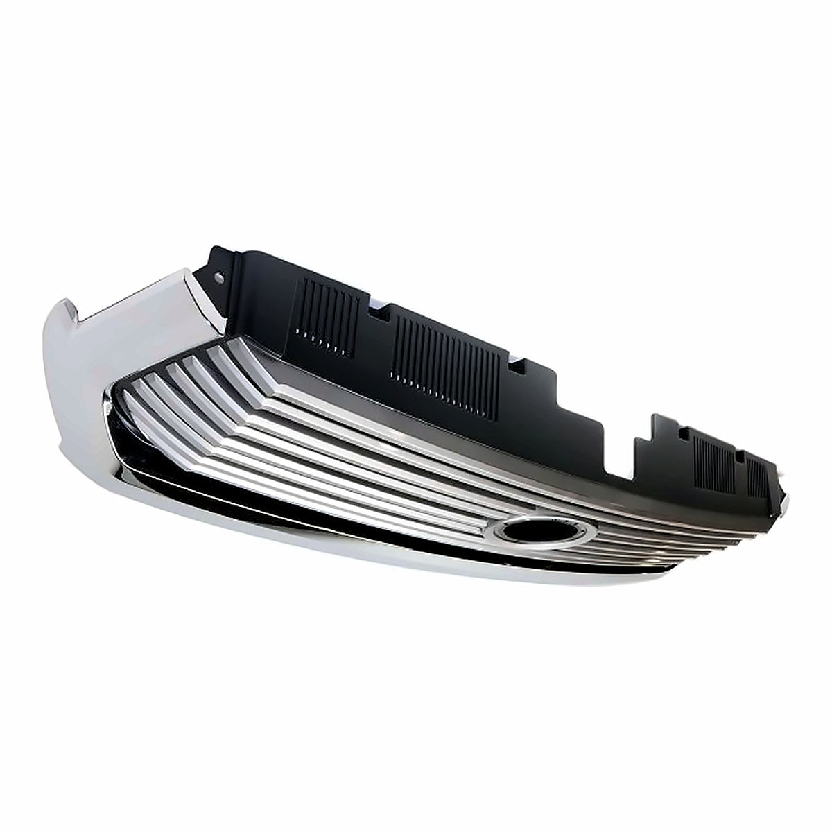 2014-2017 Toyota Tundra Grille Painted Silver-Gray With Chrome Moulding 8Bars Limited Model – Side View (TO1200374)