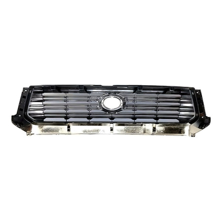 2014-2017 Toyota Tundra Grille Painted Silver-Gray With Chrome Moulding 8Bars Limited Model – Back View (TO1200374)