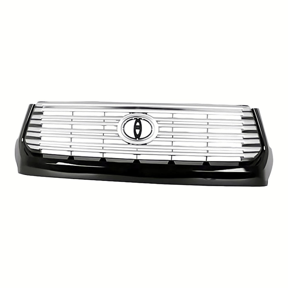 2014-2017 Toyota Tundra Grille Painted Silver-Gray With Black Moulding Platinum Model – Front View (TO1200375)