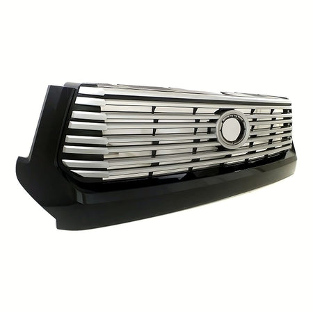 2014-2017 Toyota Tundra Grille Painted Silver-Gray With Black Moulding Platinum Model – Side View (TO1200375)