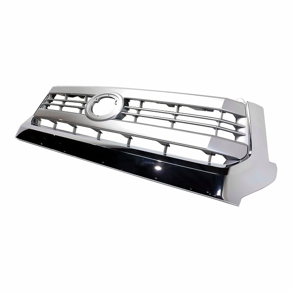 2014-2017 Toyota Tundra Grille Painted Silver-Gray With Chrome Moulding 1794 Edition – Side View (TO1200376)