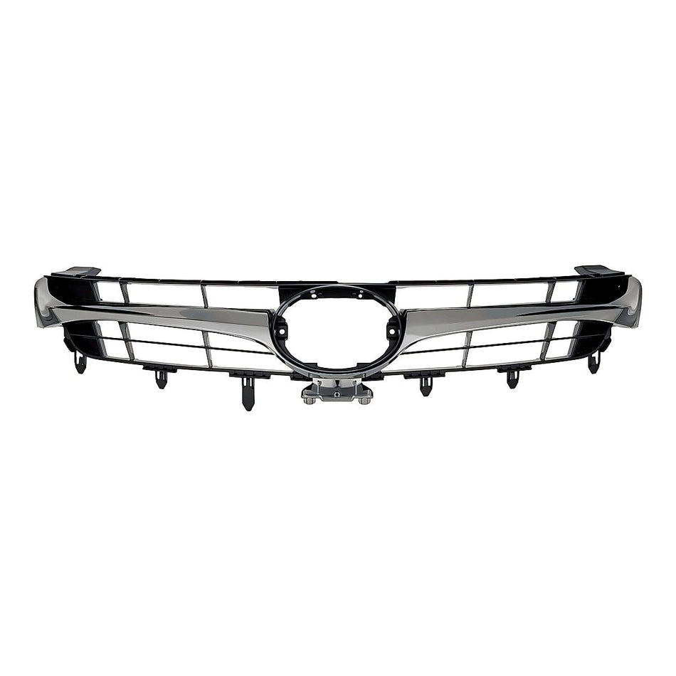 2015-2016 Toyota Camry_Hybrid Grille Black With Smoked Chrome Moulding Se – Front View (TO1200388)