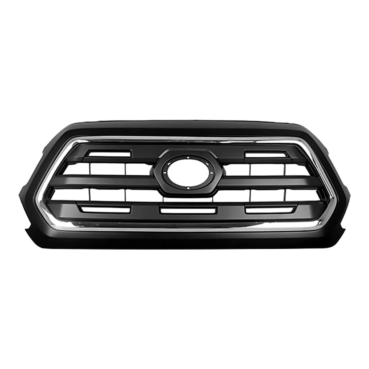 2016-2018 Toyota Tacoma Grille Black Frontame With Chrome Moulding/Ptd Black Sr5 Model – Front View (TO1200408)