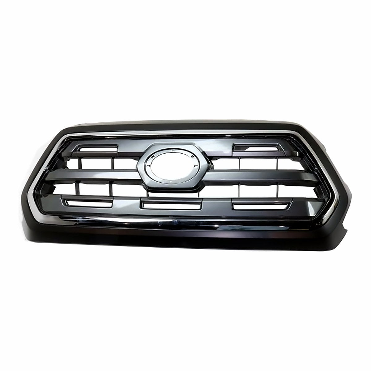 2016-2017 Toyota Tacoma Grille Silver With Chrome Moulding/Black Frontame Ltd Model – Front View (TO1200409)