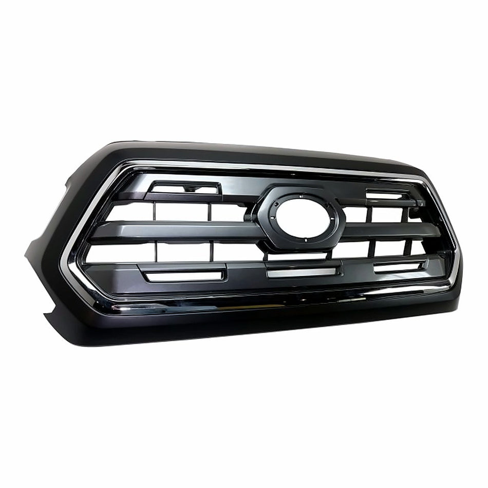 2016-2017 Toyota Tacoma Grille Silver With Chrome Moulding/Black Frontame Ltd Model – Side View (TO1200409)