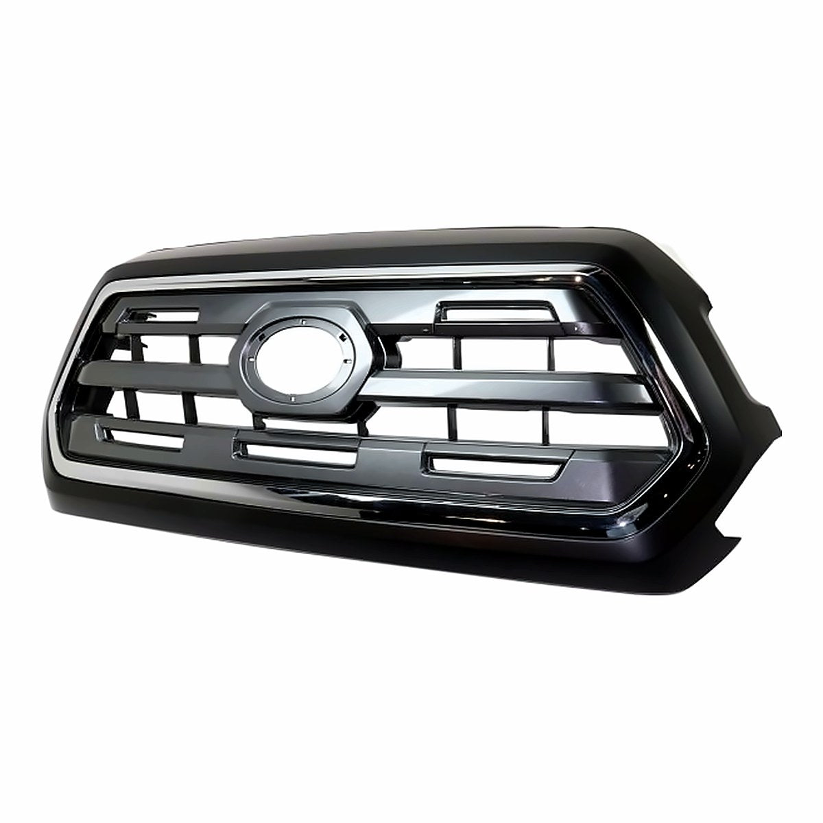 2016-2017 Toyota Tacoma Grille Silver With Chrome Moulding/Black Frontame Ltd Model – Side View (TO1200409)