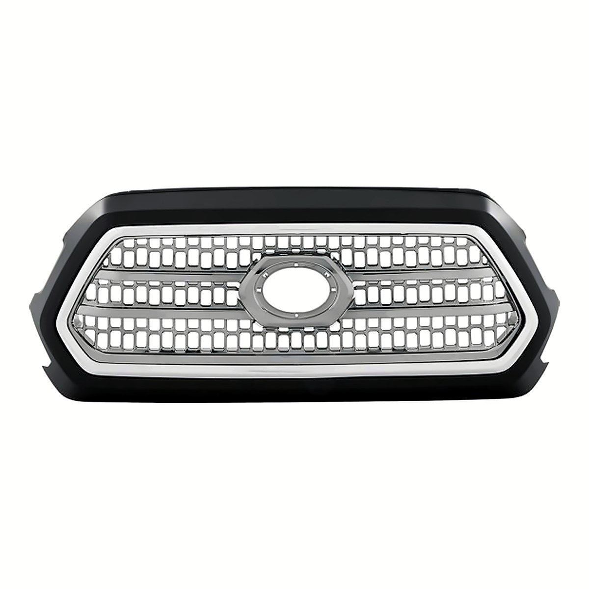 2016-2017 Toyota Tacoma Grille Black With Smoked Finish/Gray Grille Without Trd Pro – Front View (TO1200418)