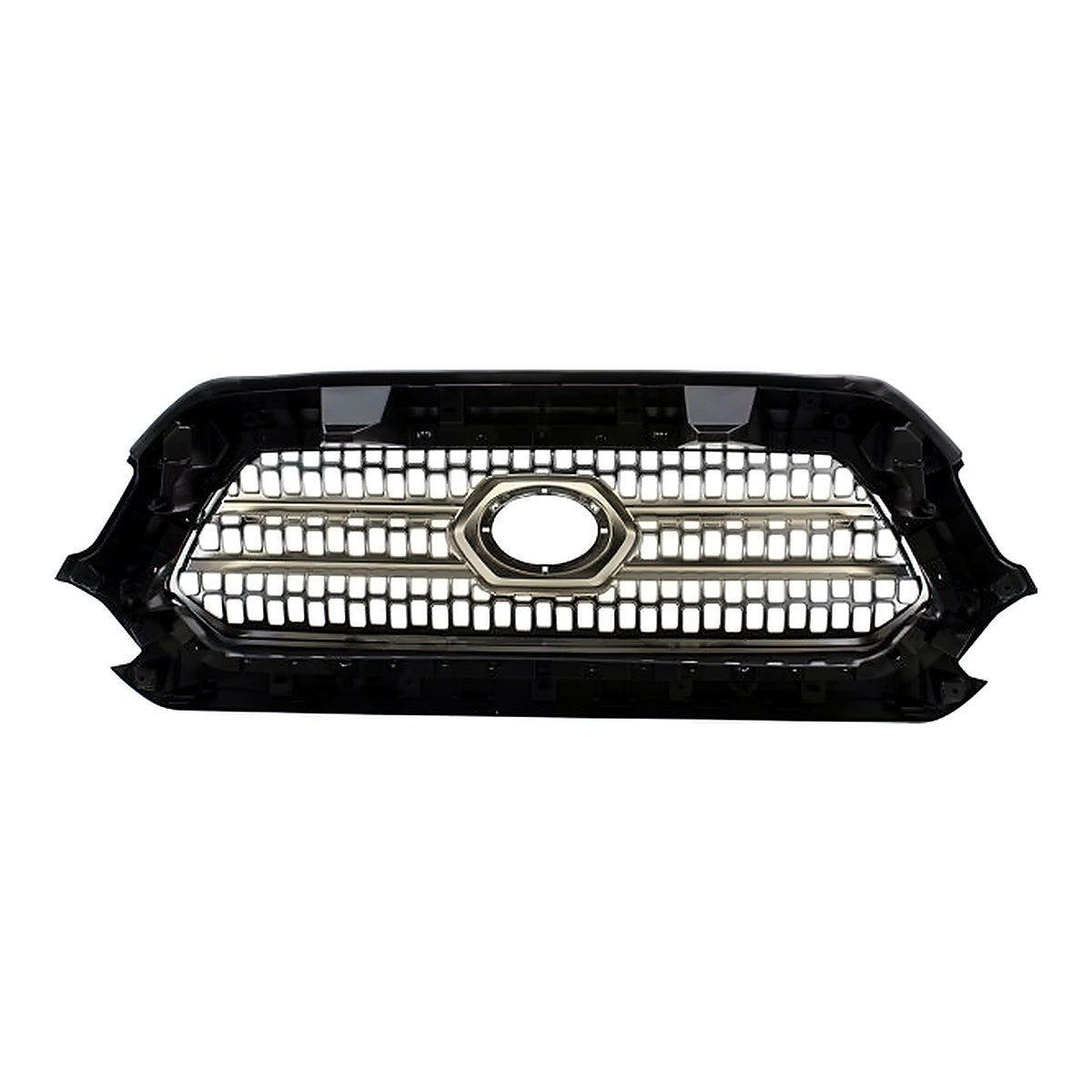 2016-2017 Toyota Tacoma Grille Black With Smoked Finish/Gray Grille Without Trd Pro – Back View (TO1200418)