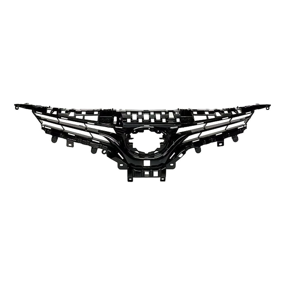 2018-2020 Toyota Camry Grille Glossy Black With Surearound View Xle – Front View (TO1200421)