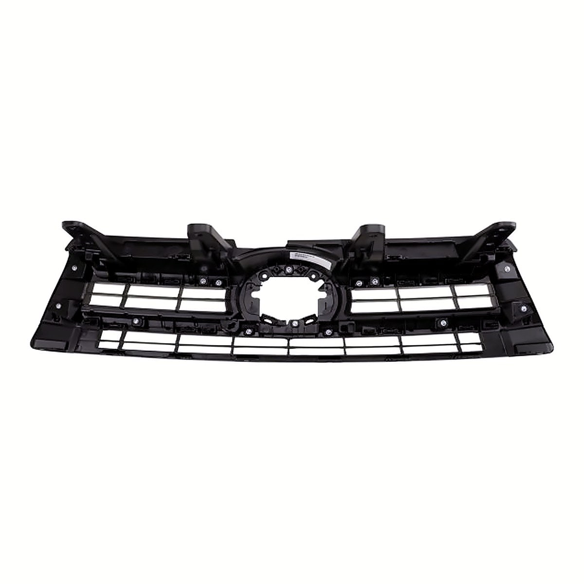 2017-2019 Toyota Highlander Grille Matte Black/Gray With Ptd Silver Bars – Back View (TO1200425)