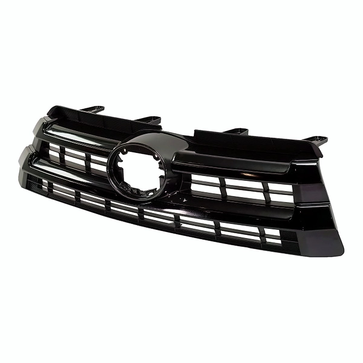 2017-2019 Toyota Highlander Grille Matte-Black With Ptd Black Bar Se-Model – Side View (TO1200426)