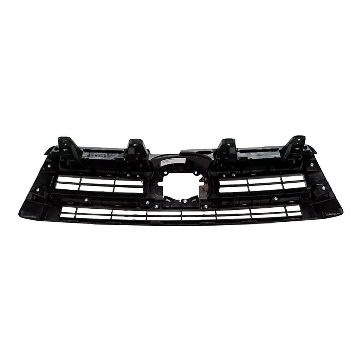 2017-2019 Toyota Highlander Grille Matte-Black/Gray With Chrome Bars – Back View (TO1200427)