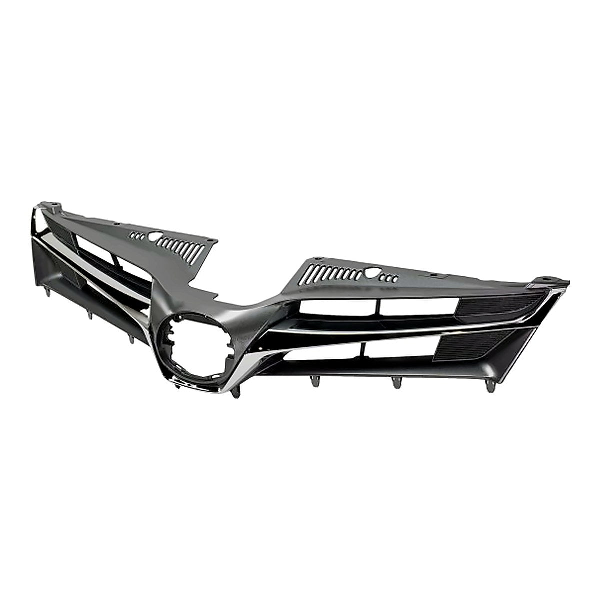 2018-2020 Toyota Sienna Grille Upper Ptd Silver With Chrome Moulding Xle/Ltd Model – Side View (TO1200430)