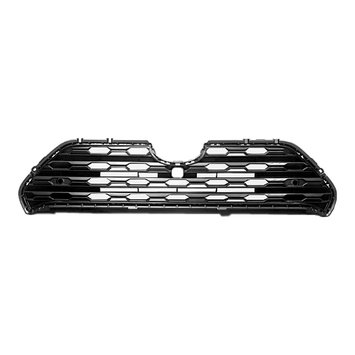 2019-2025 Toyota Rav4 Grille Front Gloss Gray Hexagon Pattern With Sensor/Camera For Ltd Model – Front View (TO1200441)