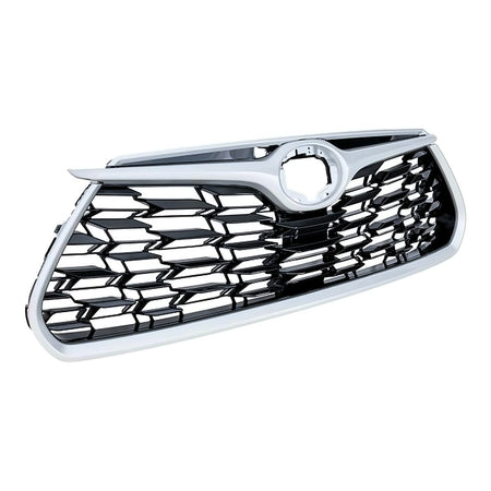 2020-2025 Toyota Highlander Grille Front Ptd Black With Gloss Silver Molding L/Le/Xle – Side View (TO1200455)