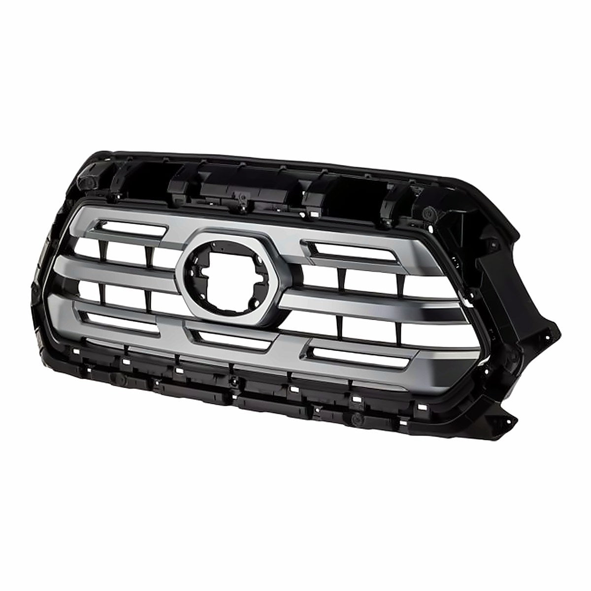 2018-2019 Toyota Tacoma Grille Front Ptm Frontame With All Chrome Center Ltd Model – Front View (TO1200475)