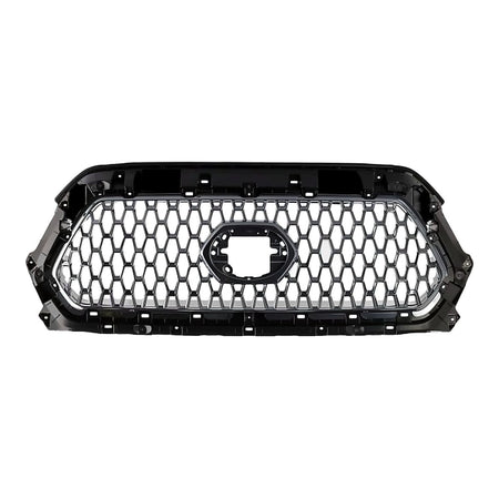 2018-2019 Toyota Tacoma Grille Front Ptm Frontame With Wate Pattern Center/Chrome Outer Molding For Trd Sprt/Offrontoad – Front View (TO1200476)