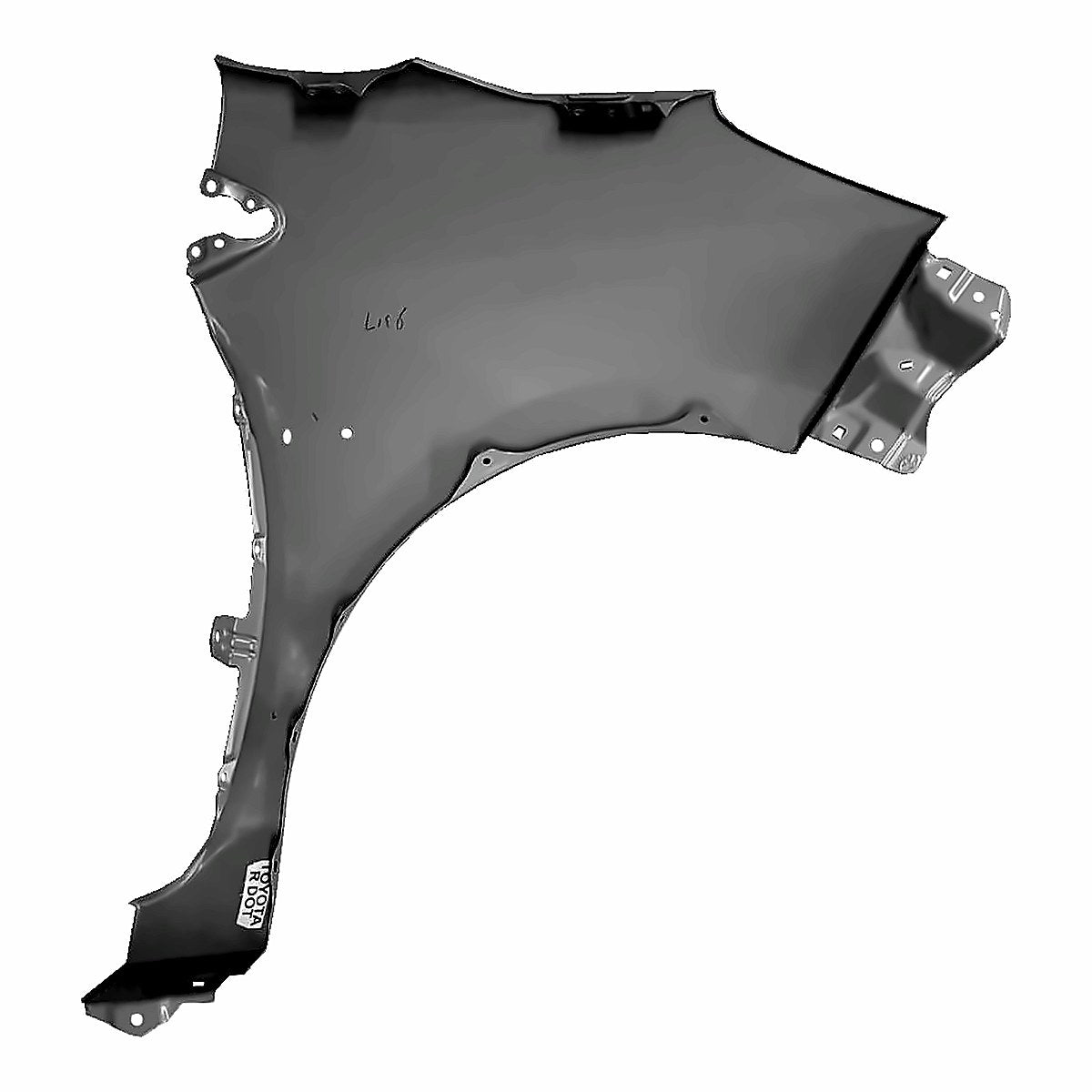 2018-2019 Toyota Prius_C Fender Front Driver Side Steel Without Wheel Opening Moulding – Front View (TO1240269)