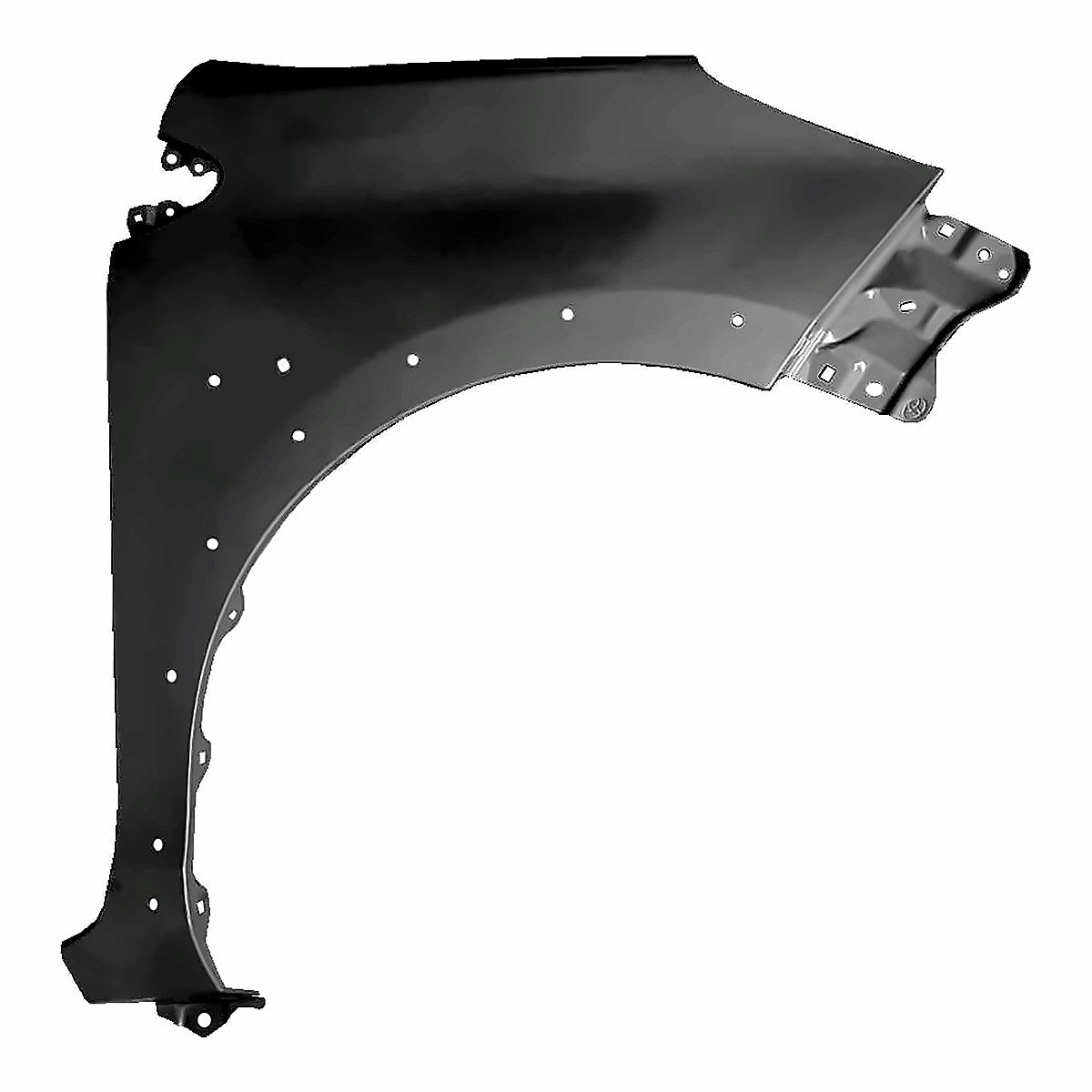 2018-2019 Toyota Prius_C Fender Front Passenger Side Steel With Wheel Opening Moulding – Front View (TO1241270)