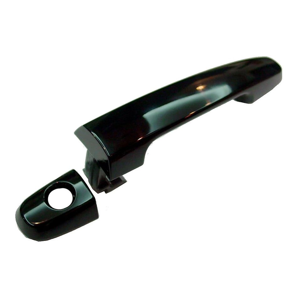 2001-2007 Toyota Highlander Door Handle Front Driver Side/Passenger Side Outer With Keyhole (Smooth Black) – TO1310136