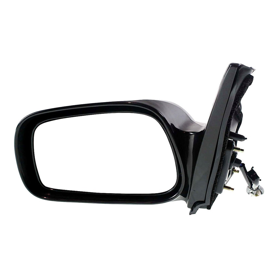 2003-2008 Pontiac Vibe Door Mirror Driver Side Power Non-Foldaway Gloss Black Ptm_TO1320207