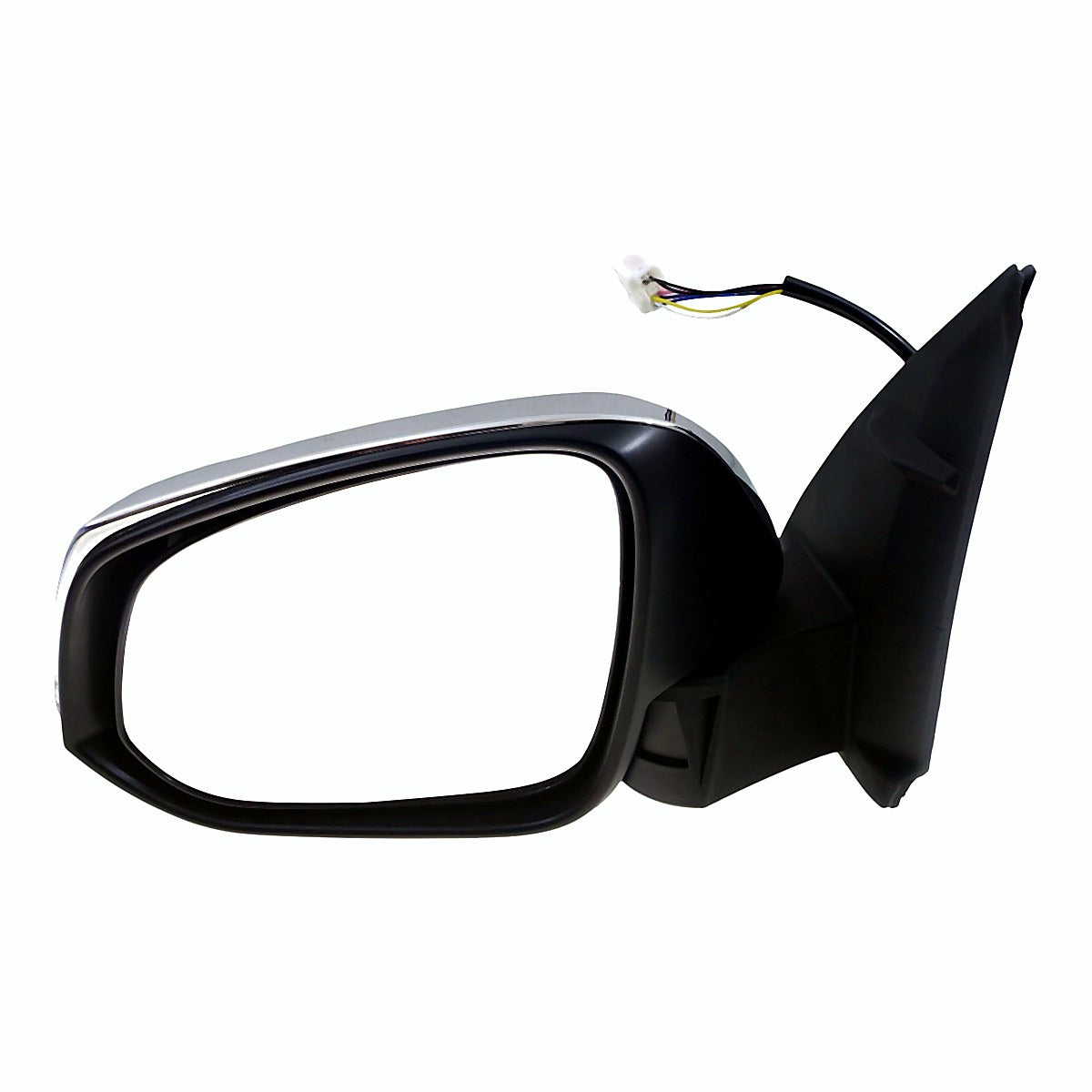 2016-2023 Toyota Tacoma Door Mirror Driver Side Power Heated Chrome With Signal Without Blind Spot Manual Fold_TO1320353