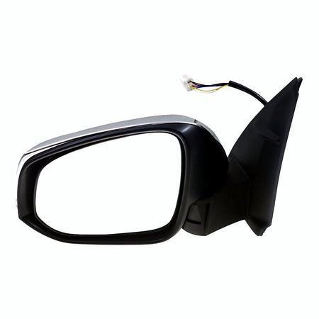 2016-2023 Toyota Tacoma Door Mirror Driver Side Power Heated Chrome With Signal Without Blind Spot Manual Fold_TO1320353