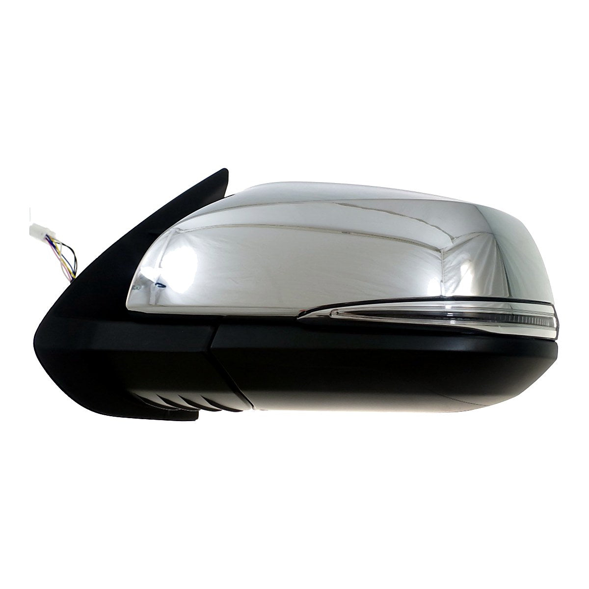 2016-2023 Toyota Tacoma Door Mirror Driver Side Power Heated Chrome With Signal Without Blind Spot Manual Fold_TO1320353-4