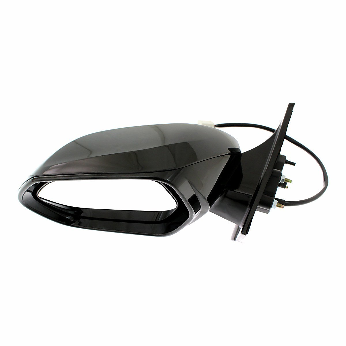 2016-2022 Toyota Prius Door Mirror Driver Side Power Heated Gloss Black Cover Without Blind Spot_TO1320355-3