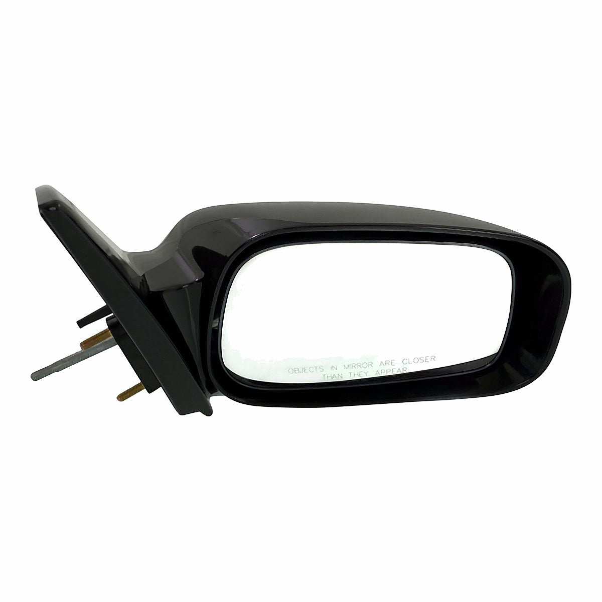 2003-2008 Toyota Matrix Door Mirror Passenger Side Manual Non-Foldaway Gloss Black Ptm_TO1321206