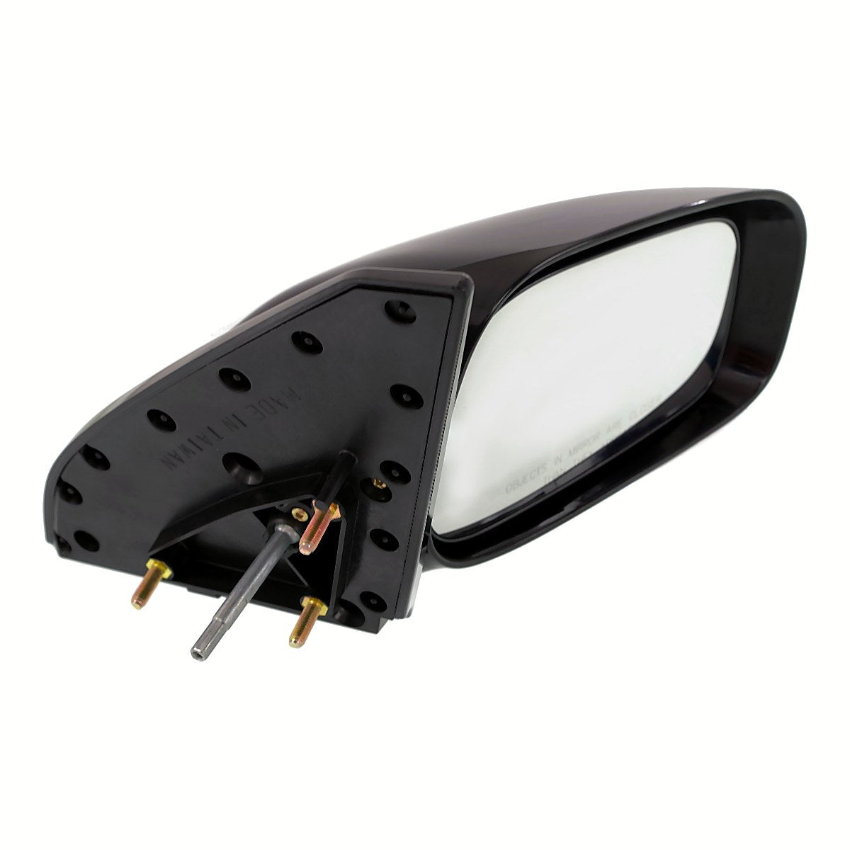 2003-2008 Toyota Matrix Door Mirror Passenger Side Manual Non-Foldaway Gloss Black Ptm_TO1321206-2