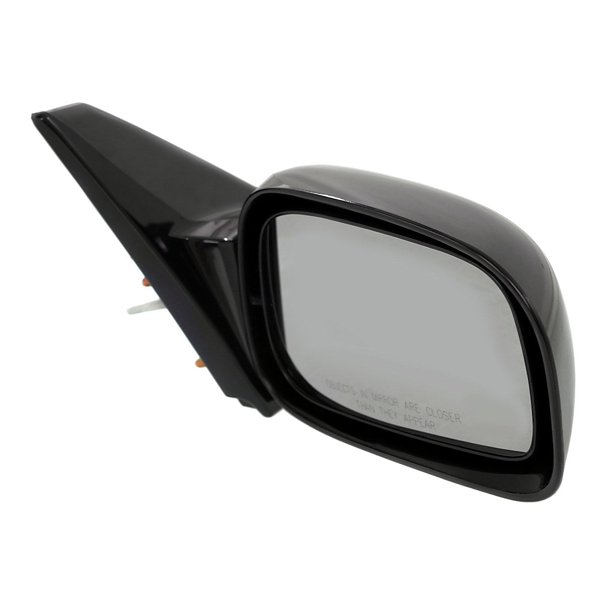 2003-2008 Toyota Matrix Door Mirror Passenger Side Manual Non-Foldaway Gloss Black Ptm_TO1321206-3