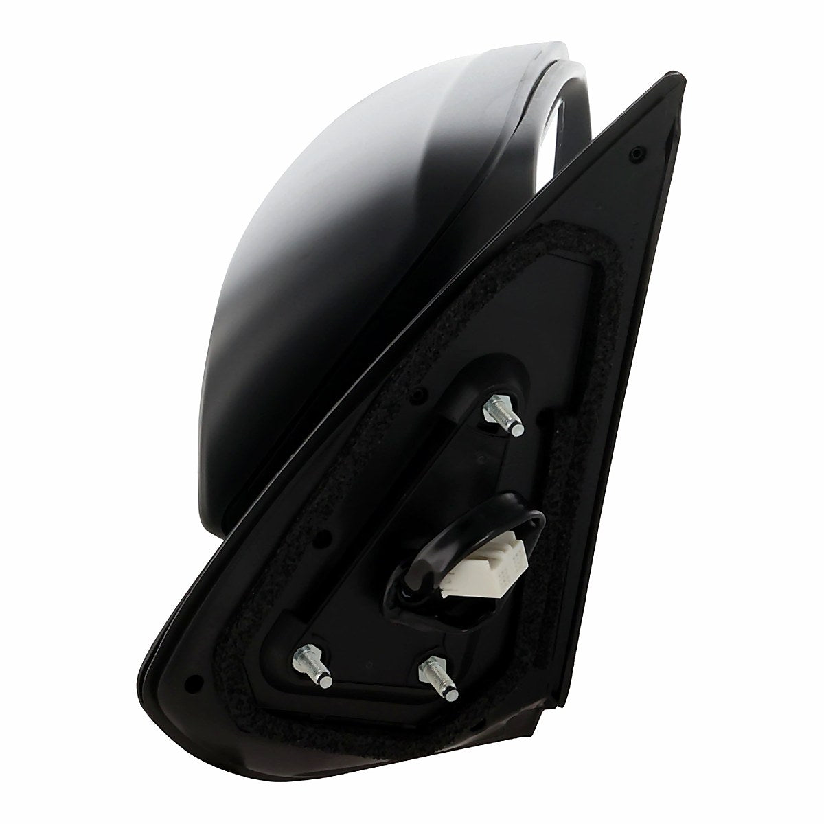 2016-2023 Toyota Tacoma Door Mirror Passenger Side Convex Glass Power Heated Black Textured Without Signal/Blind Spot/ Manual Fold_TO1321348-2
