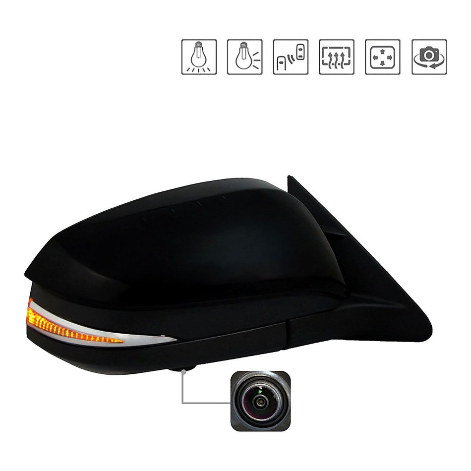 2017-2019 Toyota Highlander Door Mirror Passenger Side Ptm With Memory/Signal/Blind Spot/Camera – TO1321379-2