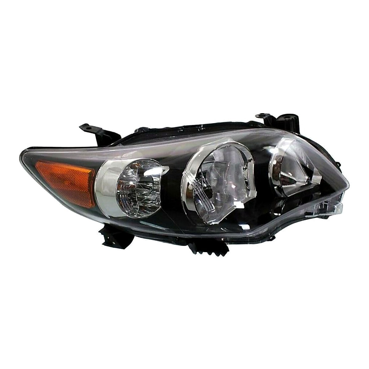 2011-2013 Toyota Corolla_Sedan Headlight Driver Side Us Built Black Bezel S/Srx – TO2502204-2