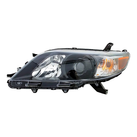 2011-2014 Toyota Sienna Headlight Driver Side With Black Bezel Se Model – Front View (TO2502207)