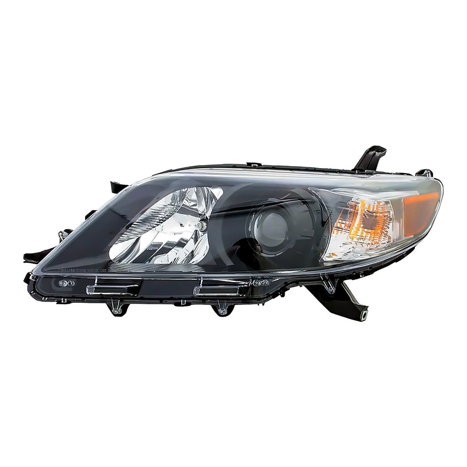 2011-2014 Toyota Sienna Headlight Driver Side With Black Bezel Se Model – Front View (TO2502207)