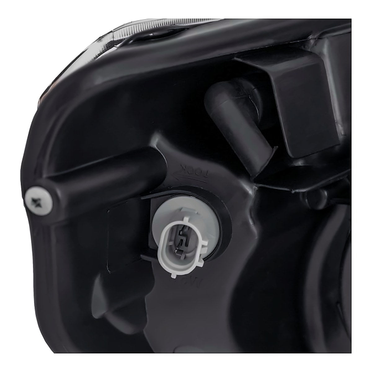 2014-2017 Toyota Tundra Headlight Driver Side With Level Adjuster Halogen Without Led Sr/Sr5/Ltd Model – Back View (TO2502219)