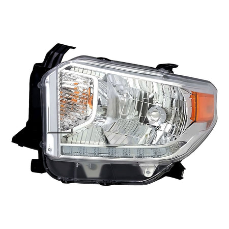 2014-2017 Toyota Tundra Headlight Driver Side Halogen With Led Drive Lamp Platinum/1794 Edition Model – Front View (TO2502220)
