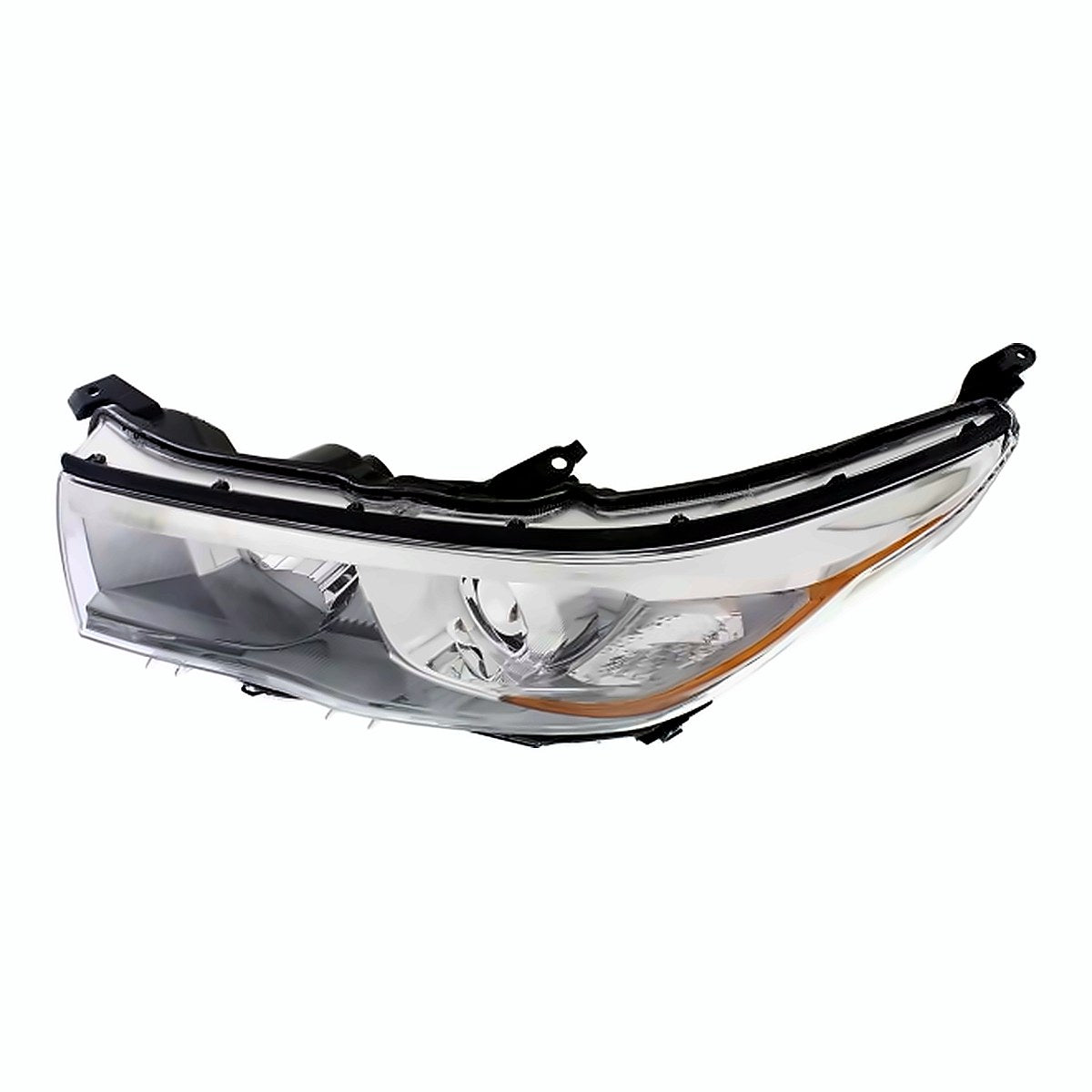2014-2016 Toyota Highlander Headlight Driver Side With Smoked Chrome Bezel – Detail View (TO2502225)