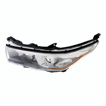 2014-2016 Toyota Highlander Headlight Driver Side With Smoked Chrome Bezel – Detail View (TO2502225)