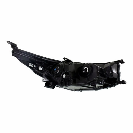 2014-2016 Toyota Highlander Headlight Driver Side With Smoked Chrome Bezel – Close-Up View (TO2502225)