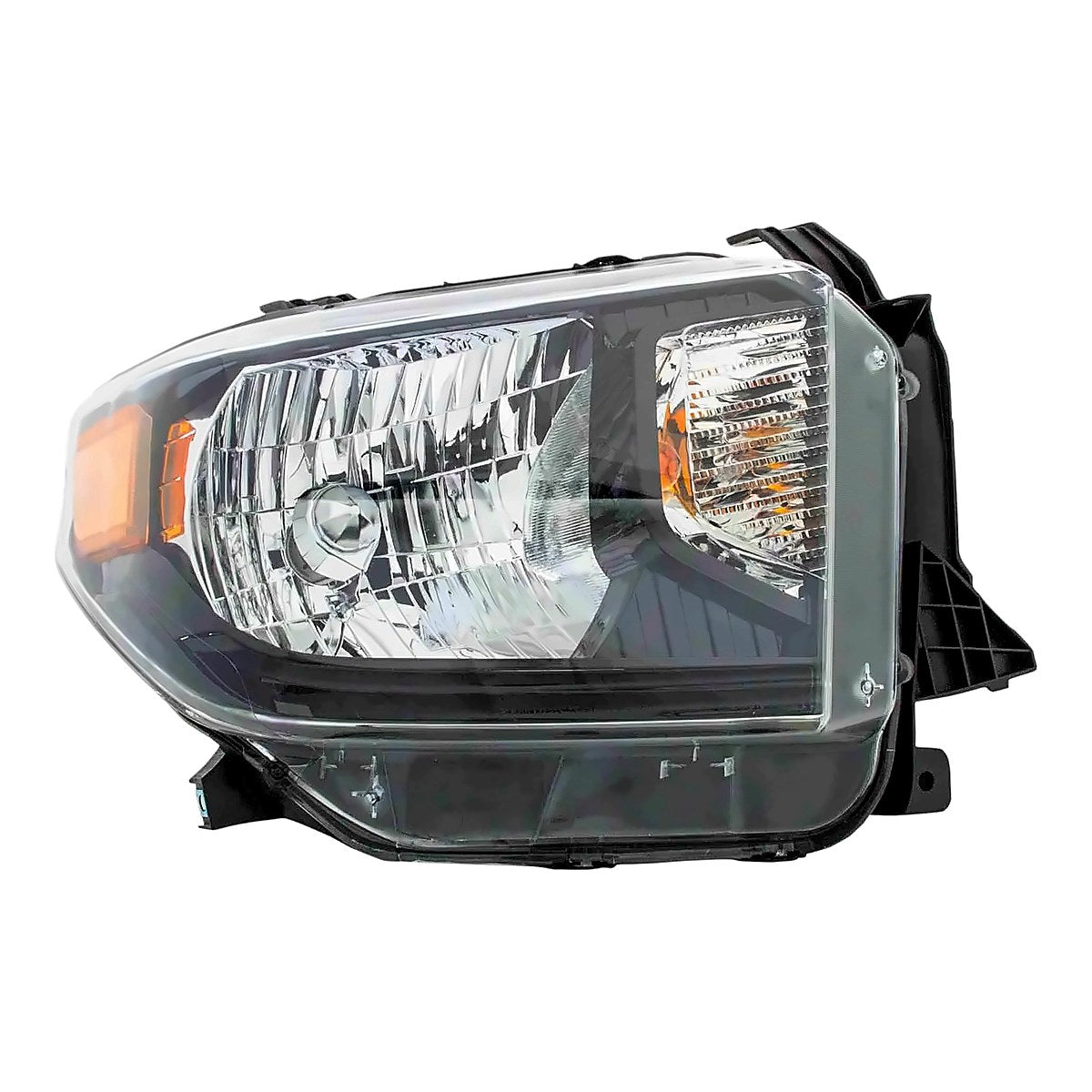 2014-2017 Toyota Tundra Headlight Driver Side Trd Pro Model With Black Bezel Without Led Running Lamp – Front View (TO2502235)