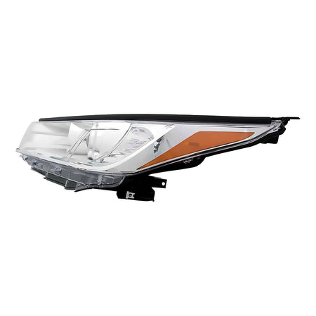 2017-2019 Toyota Highlander Headlight Driver Side With Smoked Chrome With Chrome Bezel Without Led Drl Le/Le Plus/Xle Model – Side View (TO2502251)