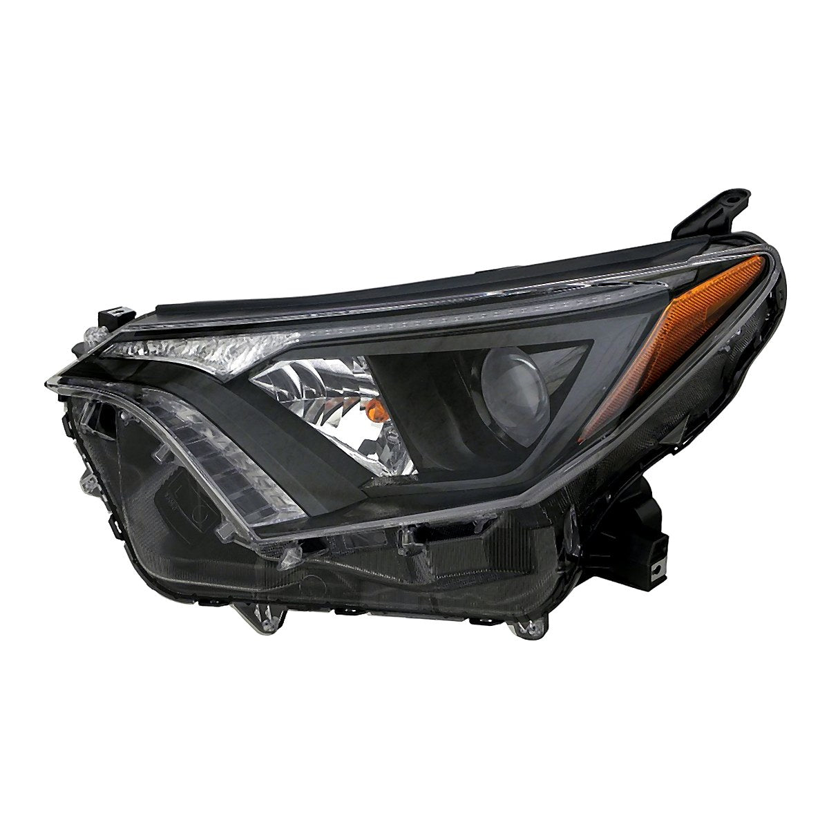 2016-2018 Toyota Rav4 Headlight Driver Side With Black Bezel Halogen North American Built – TO2502268