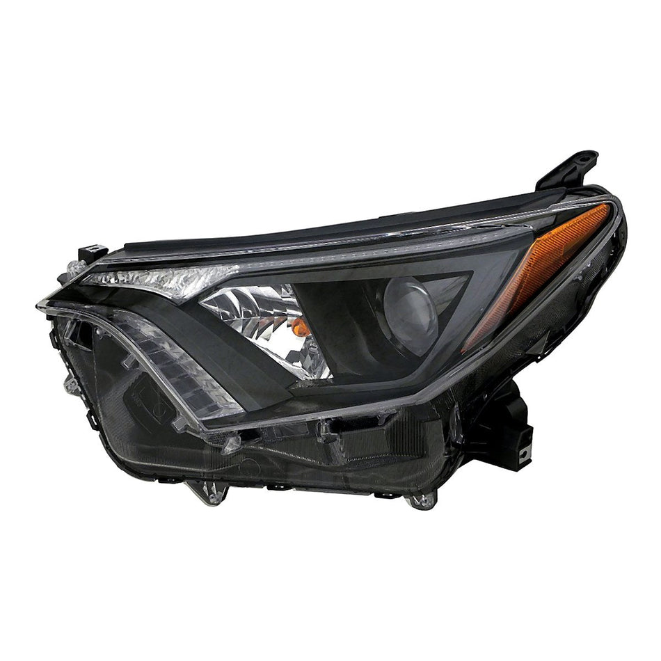 2016-2018 Toyota Rav4 Headlight Driver Side With Black Bezel Halogen North American Built – TO2502268